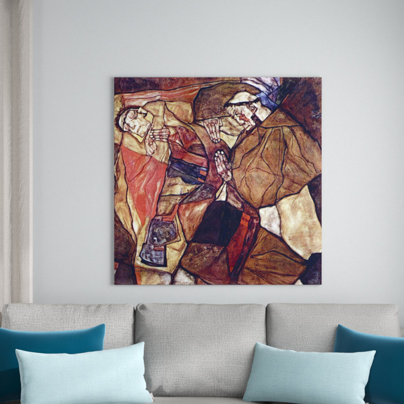 Egon Schiele - Wrapped Canvas Painting, 70cm H x 70cm W x 1.8cm D