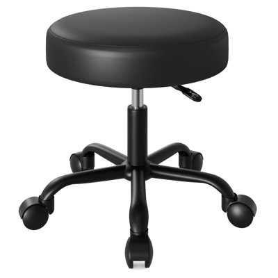 Adjustable Height Rolling Stool With Wheels