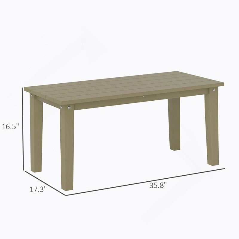 Table basse d'extérieur brun, table basse d'extérieur rectangulaire, Brun