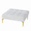 Futon de lit convertible avec pieds en métal doré et blanc-1457127629