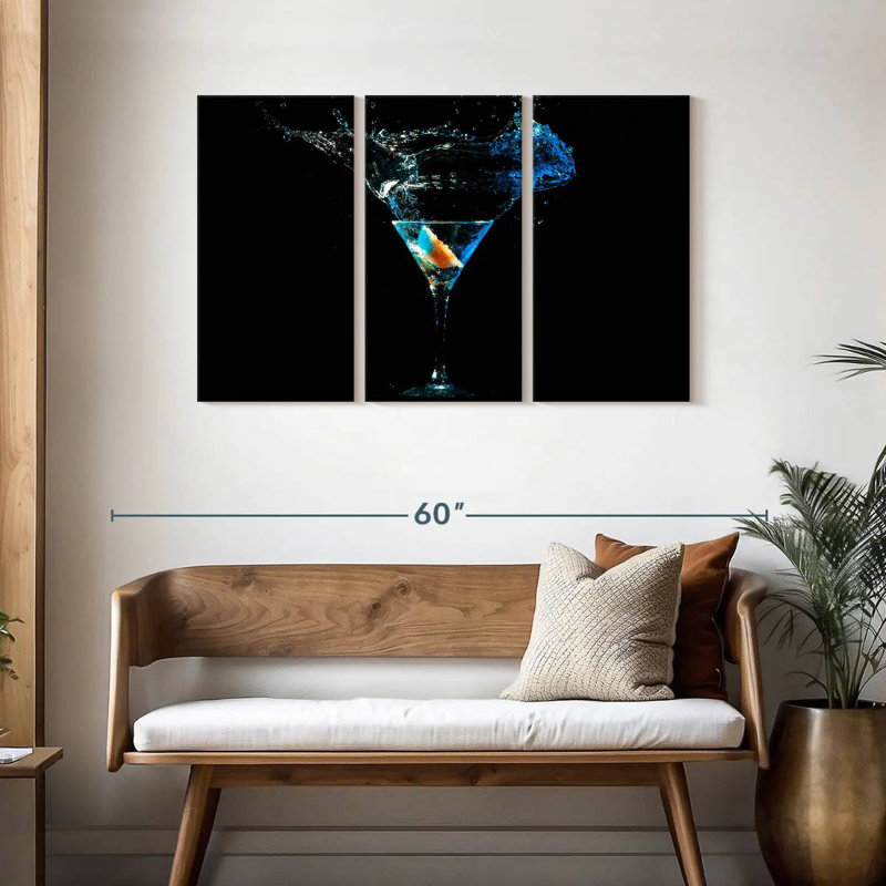 Déversement de cocktail coloré Yarlin, H 28 po x l 45 po