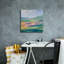  «Flower Hill 1» par Silvia Vassileva, art mural sur toile, 18 po x 18 po