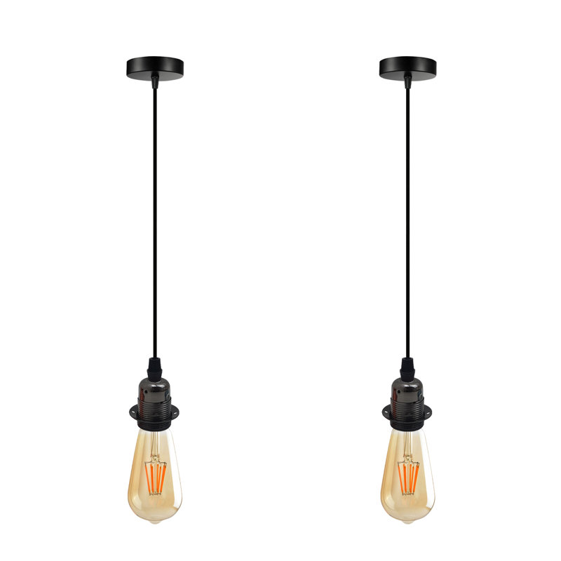 Bardolph 2 - Light Single Pendant, Black, Black