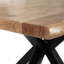 Kairon Acacia Rectangular Wood Top Dining Table with Iron Base