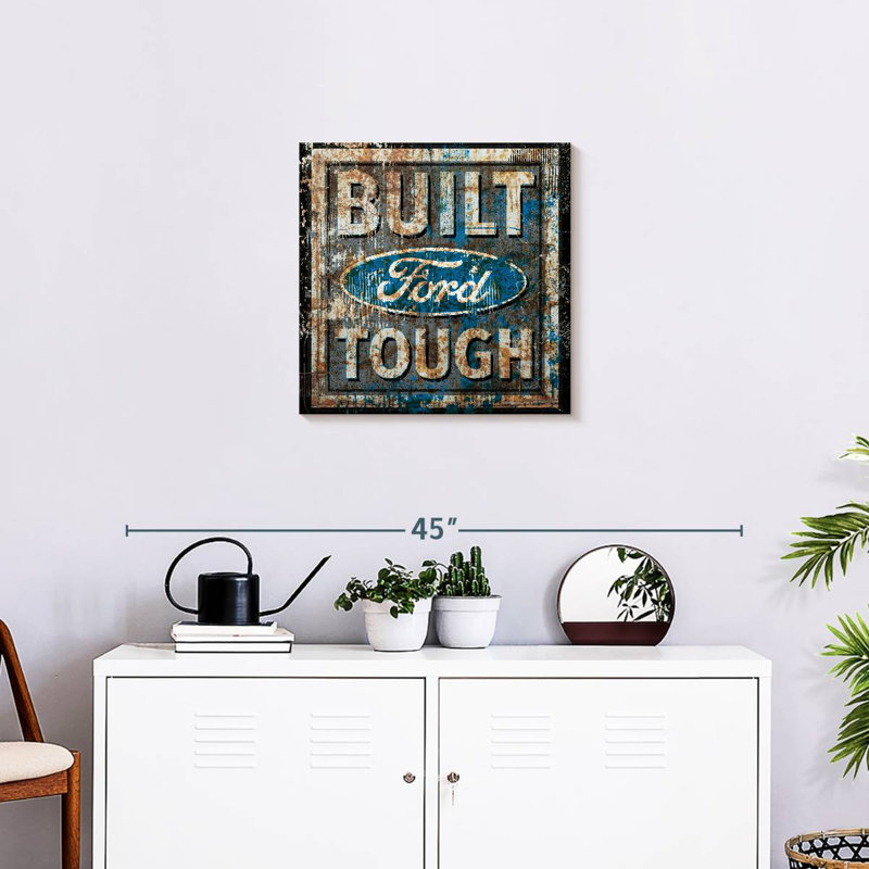 Plaque murale Kickelige Old Ford, H 20 po x l 20 po