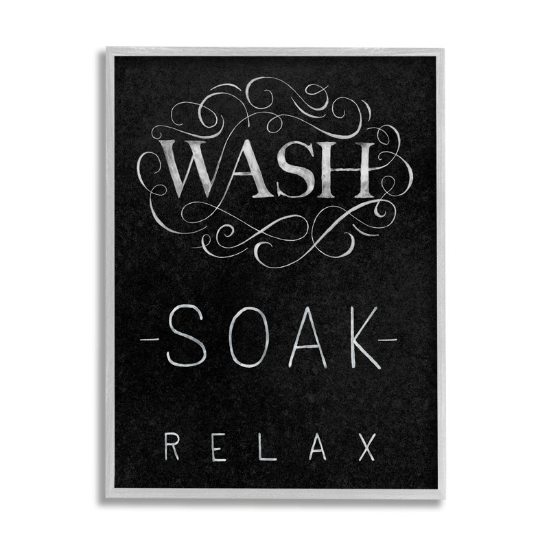 «Wash Soak Relax» par Nina Pierce, reproduction d'art sur toile, H 14 po x l 11 po, Estampe numérique Farmhouse