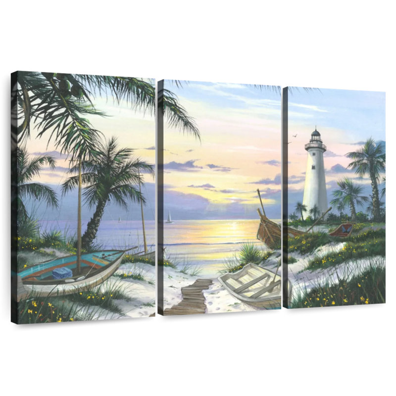 Gillard Lighthouse Landing Final, 48" H x 74" W