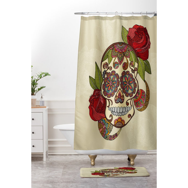 Tapis de bain de crâne de sucre