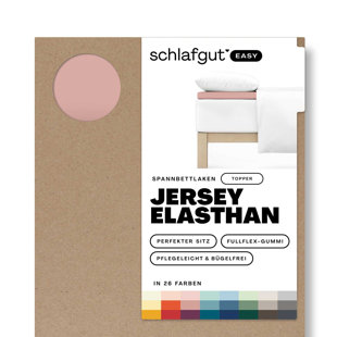 Jersey Elastane Fitted Sheet EASY for Toppers, 100% Cotton