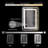 Akilan Frameless LED Vanity Mirror with Front-lit and Back-lit, Memory Function, 3 Color Temperatures & Dimmable Light, Anti-fog Tempered Glass ETL Mirror-1791807119