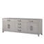 Meuble-lavabo double en chêne blanc 84 po X P 22 po D