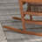 Outdoor Rocking Chair Set Of 2 With Side Table, Patio Wooden Rocking Chair With Smooth Armrests, High Back For Garden, Balcony, Porch, Supports Up To 352 Lbs.-457296063