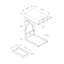Table en forme de C polyvalente et élégante pour une utilisation pratique n'importe où dans votre maison