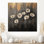Fleurs sauvages abstraites forme pure I - Art mural en bois fleurs sauvages - sur bois de pin naturel