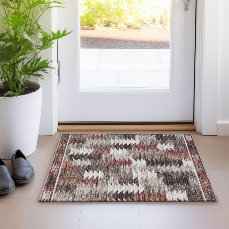 Malchow Washable Southwestern Indoor / Outdoor Rug