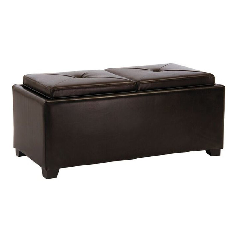 Rangement double, cuir brun, largeur d'impulsion, hauteur de rythme, dérive du poids, déviation,
