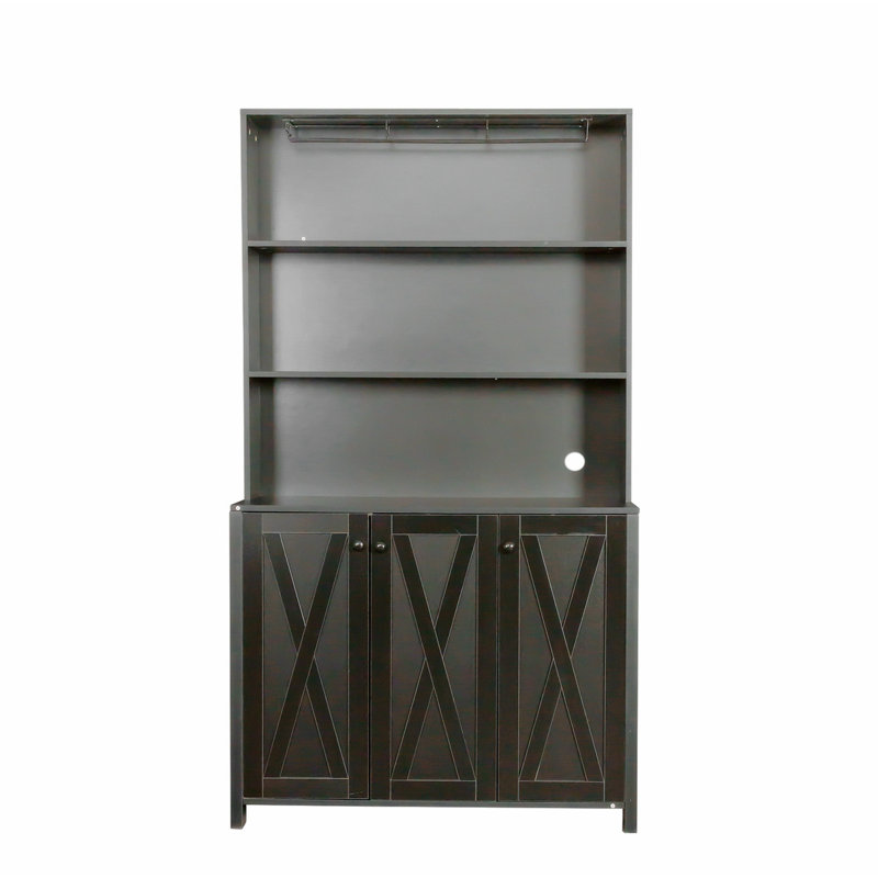 Gerarde 70.87'' Kitchen Pantry, Black