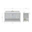 Magnolia Bath Vanity Rectangular Basin S061SCWRV-1864545994-1815989485