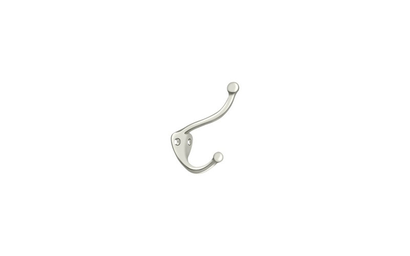 Deltana CAHH3U14 Coat and Hat Hook, Bright Nickel Finish, Polished Nickel