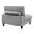 Modern Gray Corduroy Sectional , 4, Solid Wood Structure And Fluffy Seat Back Cushions 4 Modular In Corduroy, Legs, Reversible