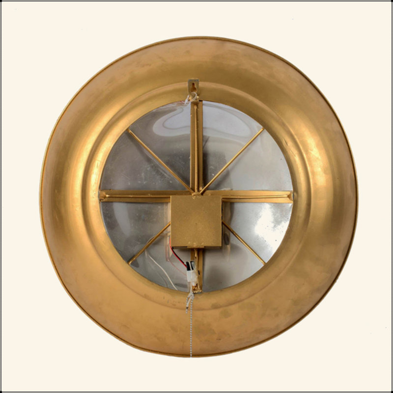 Miroir mural D18,7 x 3,9 po avec éclairage DEL