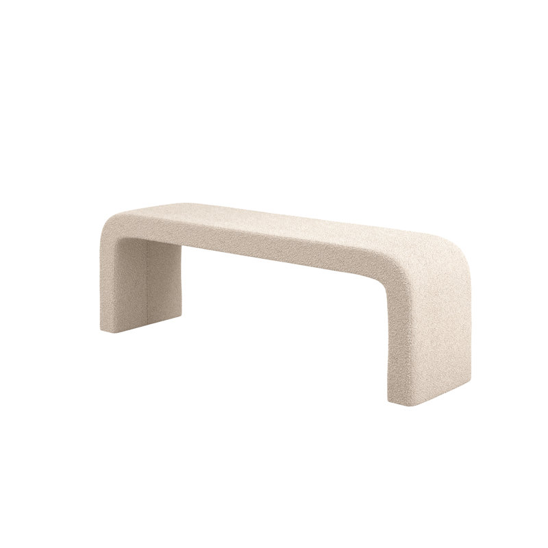 Ren Fabric Upholstered Bench, Buff