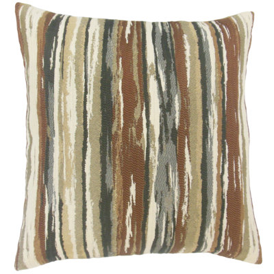 Striped Reversible Throw Pillow