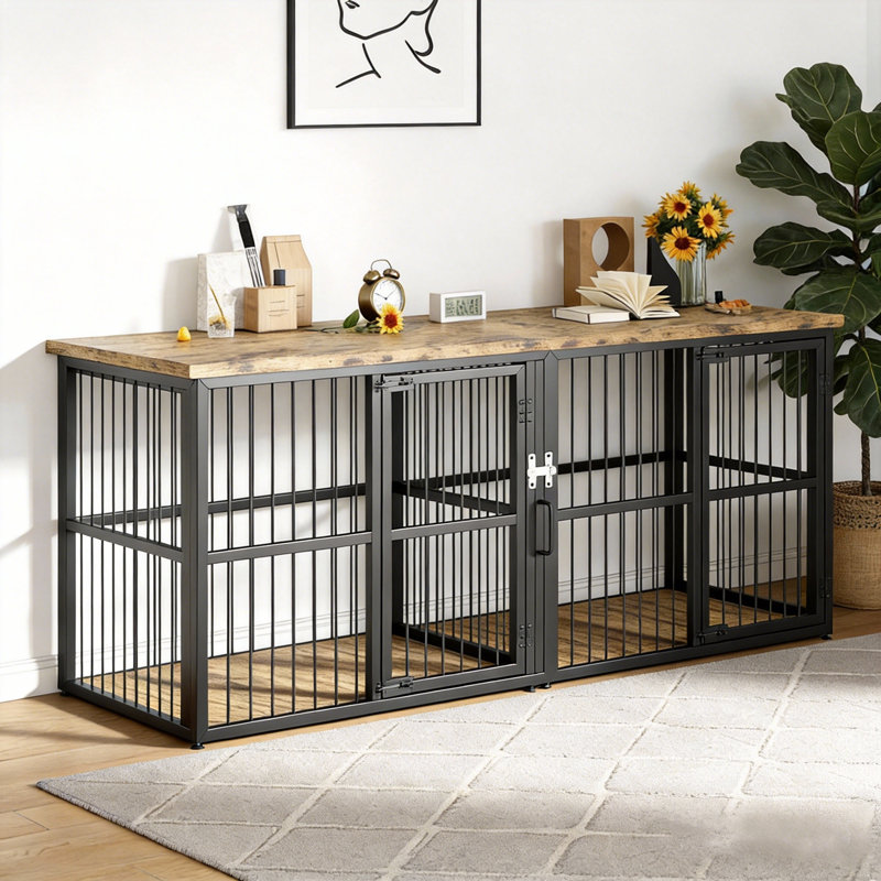 Meuble de 87 po avec 87 po pour chien