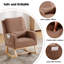 Rocking Chair with Supportive Lumbar Pillow-990848811