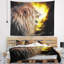 Lion avec feu de tapisserie Animal-28485065