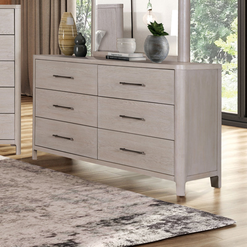 Ahern Solid Wood 6-Drawer Dresser