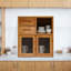 Armoire de rangement en bambou avec 2 tiroirs Brycie