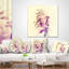 Portrait de femme avec feuilles - Coussin décoratif à imprimé portrait