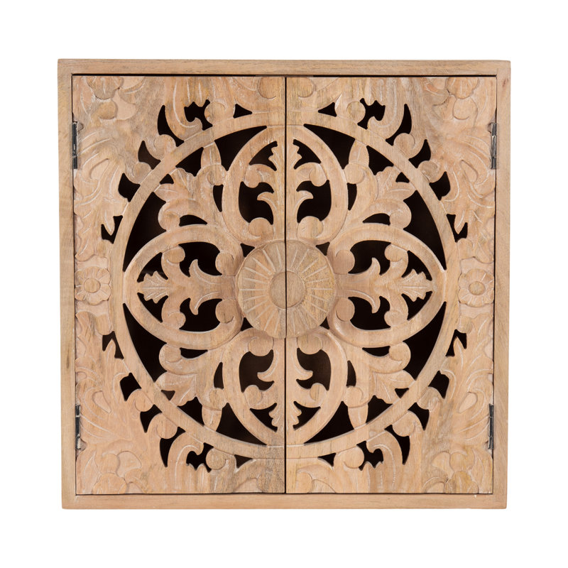 Renard Accent Cabinet, Natural, 20" H x 20" W x 6" D