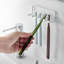 Porte-brosse à dents adhésif sans trace Yamazaki Home, acier, peut supporter 0,55 lb-99182024