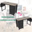 Bureau de 47,3 po avec prise de courant, 3 tiroirs et poche latérale, facile à assembler, structure stable réversible pour bureau à domicile, rustique