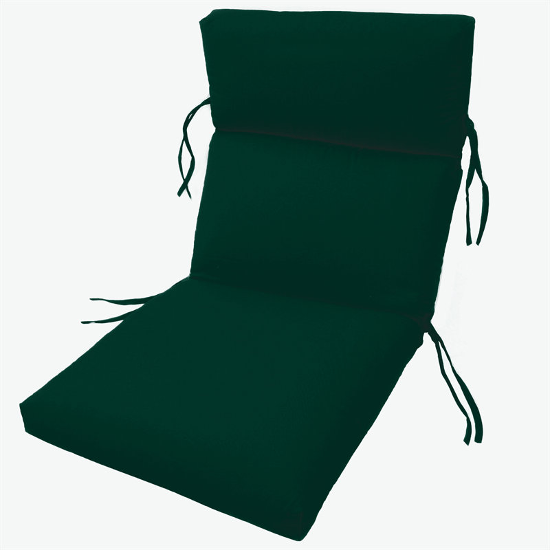Kippie Sunbrella Outdoor 3'' Seat / Back Cushion, Canvas Forest Green Sunbrella® Canvas