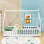 Lit simple en bois en forme de tipi en forme de tente-1247183031