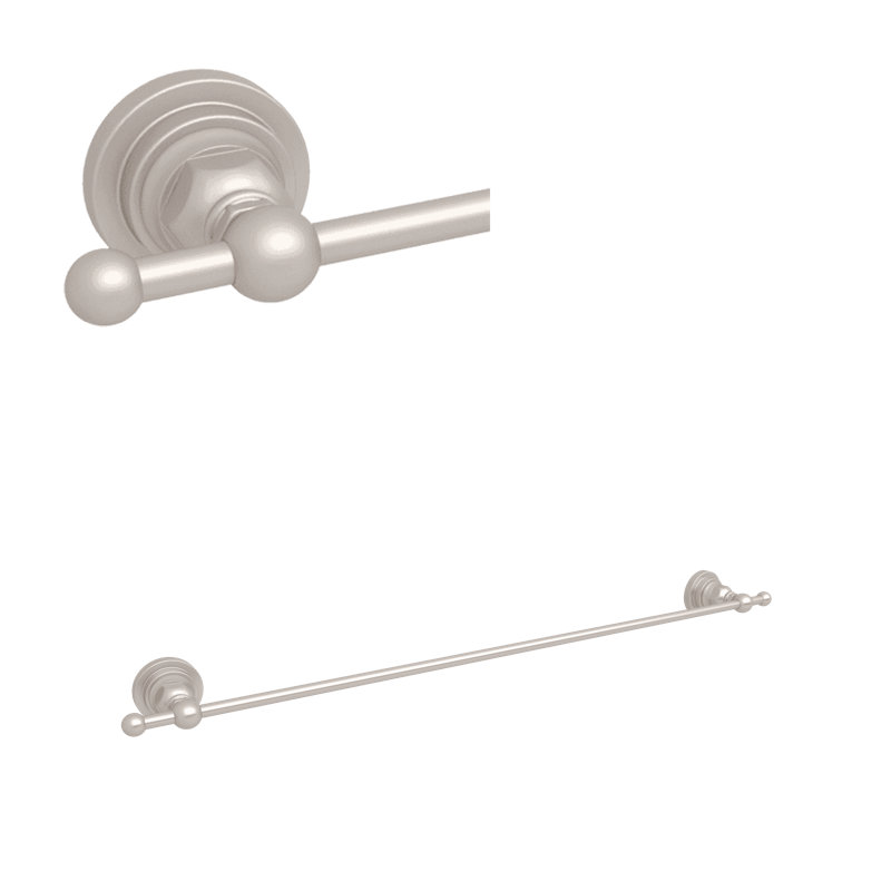 San Giovanni Towel Bar, 2.08" H x 20.08" L x 2.36" D, Nickel satiné