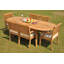 Aydan Outdoor 9 - Piece Teak Dining Set-1265151849