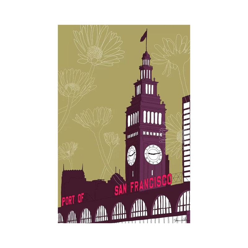 Ferry Building - San Francisco by Shane Donahue - Print on Canvas, Wrapped Canvas, 66.04cm H x 45.72cm W x 1.91cm D
