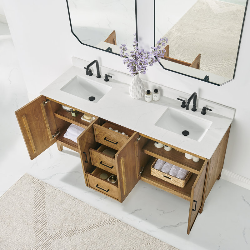 Meuble-lavabo double 72 po Clara Brown