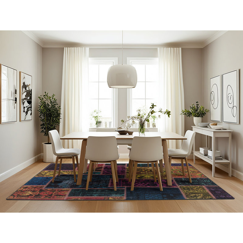 Abstract Indoor Rug, Rectangle 7' x 10'