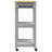 vidaXL Kitchen Trolley MONZA 23.6"x15.7"x34.8" Solid Wood Pine-310358533