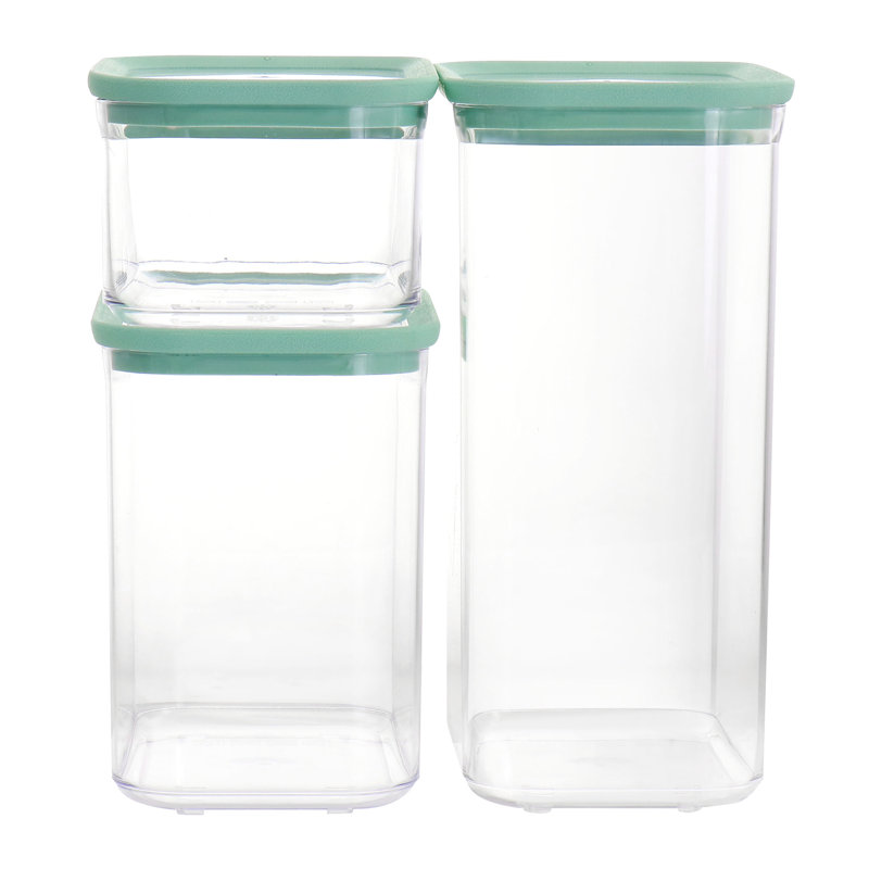 Mint Green BPA-Free Plastic Food Storage Set