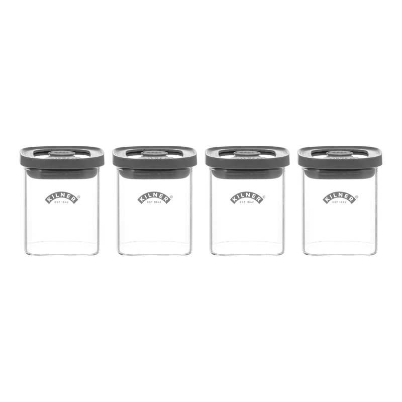 Kilner Fresh Storage Spice Jar Set 0.16 Litre, 4