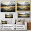 Gris et jaune, paysage de montagne abstrait IV - paysages abstraits, art mural-735084441-735084437