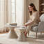 Iron Top End Table