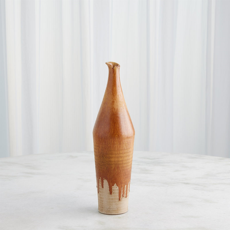 Vintage Bottle-Golden Reactive, 17" H x 4.75" W x 4.75" D