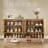 Three-layer natural rattan shoe cabinet